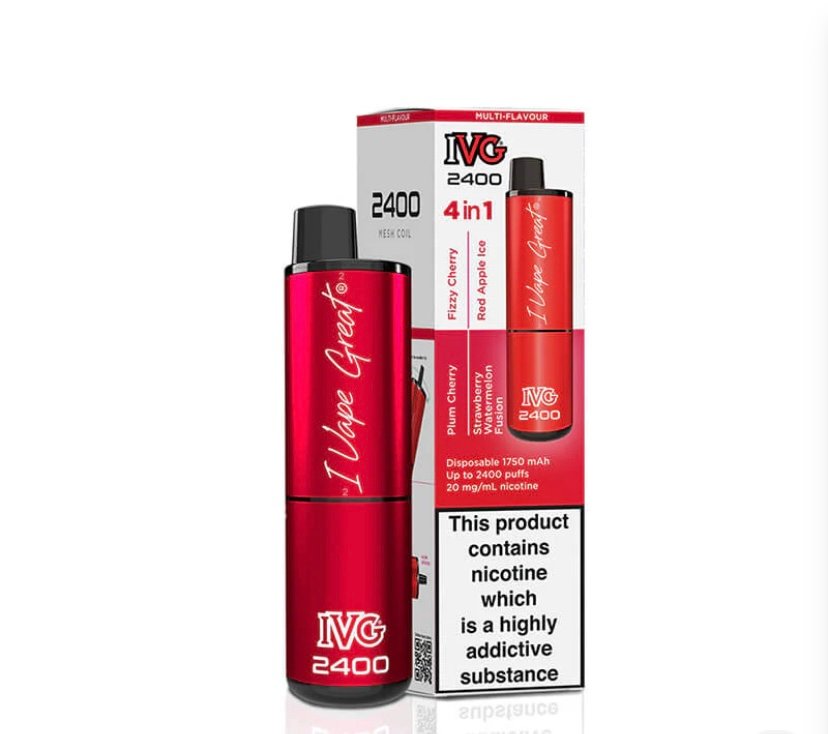 IVG IVG 2400 Red Edition 4 In 1 20mg Disposable Vape