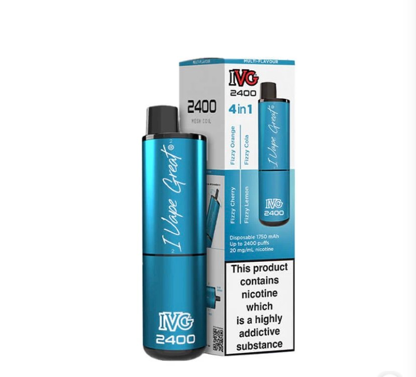 IVG IVG 2400 Fizzy Edition 4 In 1 20mg Disposable Vape