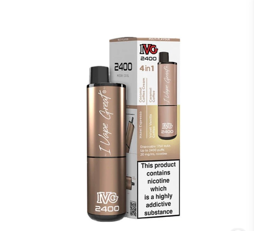 IVG IVG 2400 Coffee Edition 4 In 1 20mg Disposable Vape