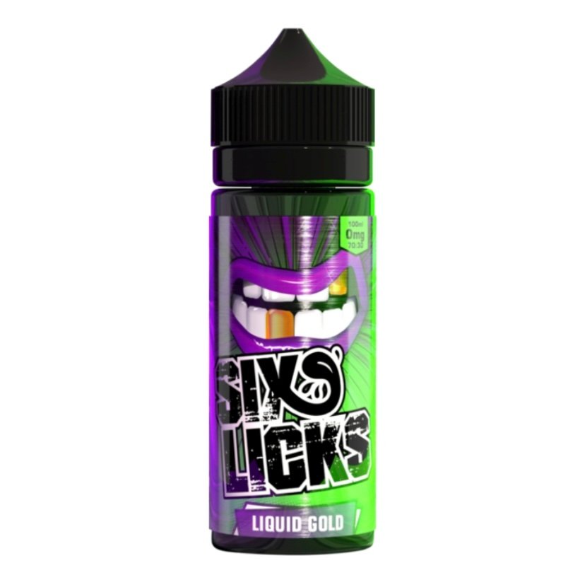 Six Six Licks Liquid Gold 100ml