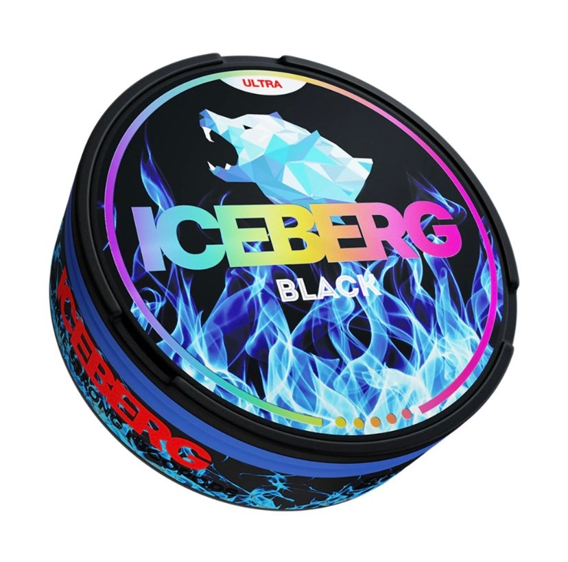 Nicotine Black Nicotine Pouches by Iceberg