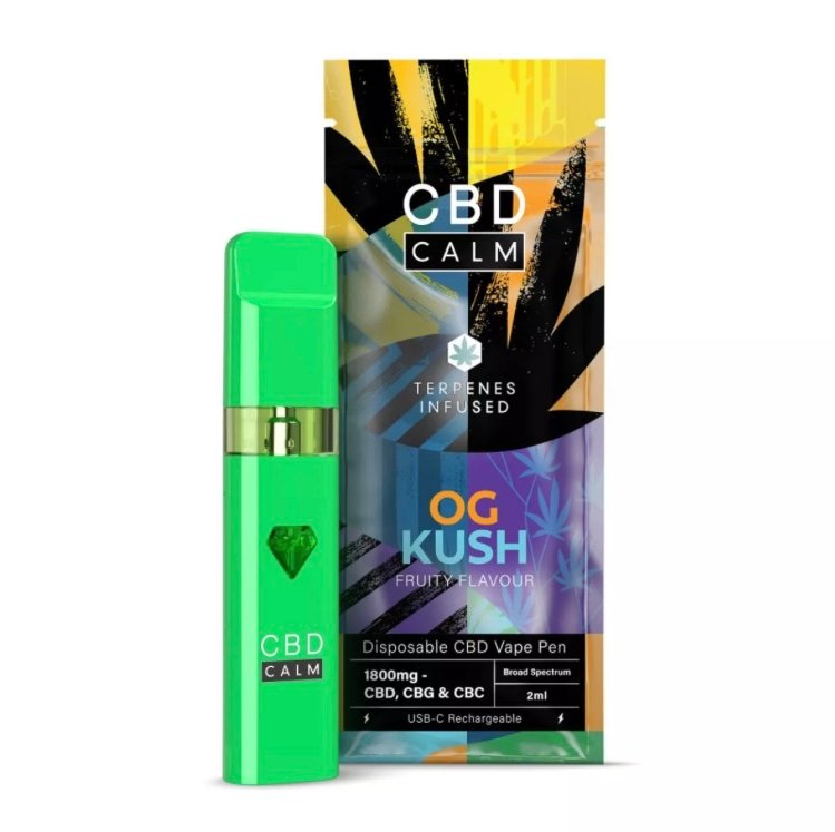CBD O.G Kush – CBD Terpenes 1800mg Disposable Vape | CBD Calm