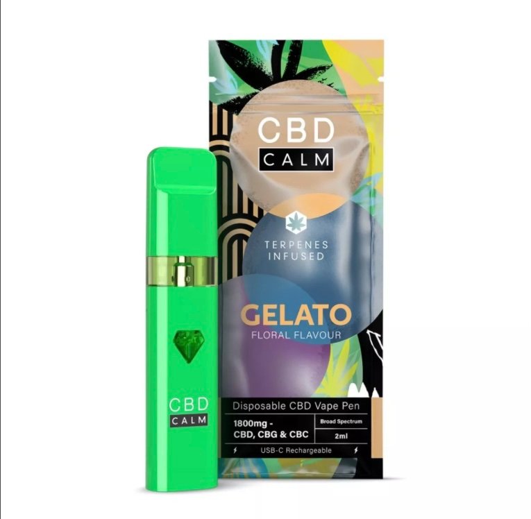 CBD Gelato Cali – CBD Terpenes 1800mg Disposable Vape | CBD Calm