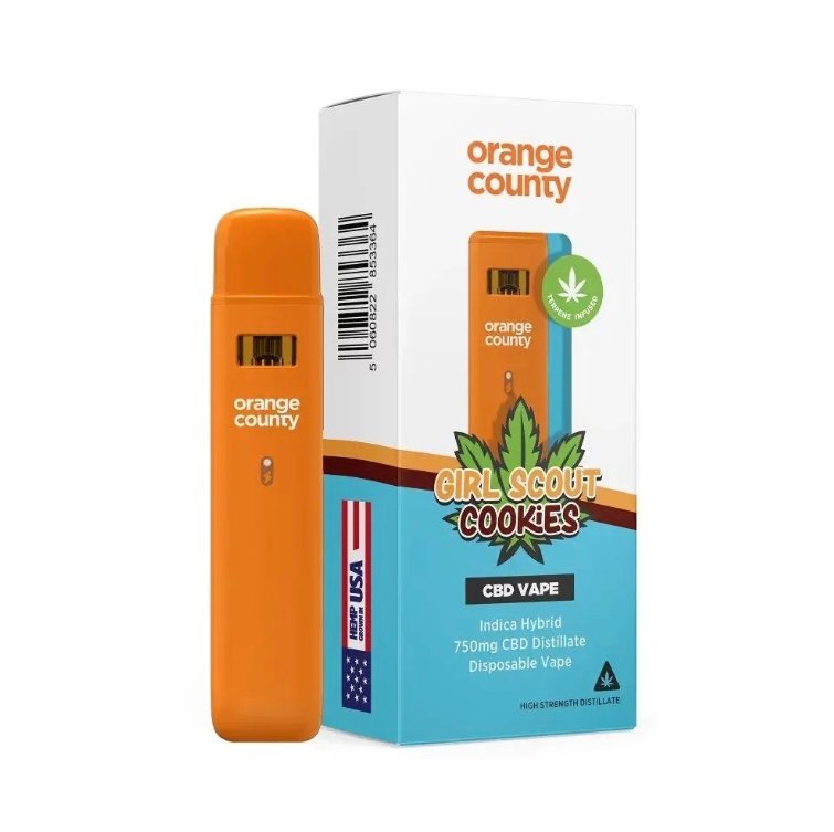 CBD Girl Scout Cookies - CBD Terpenes 750mg Disposable Vape | Orange County CBD