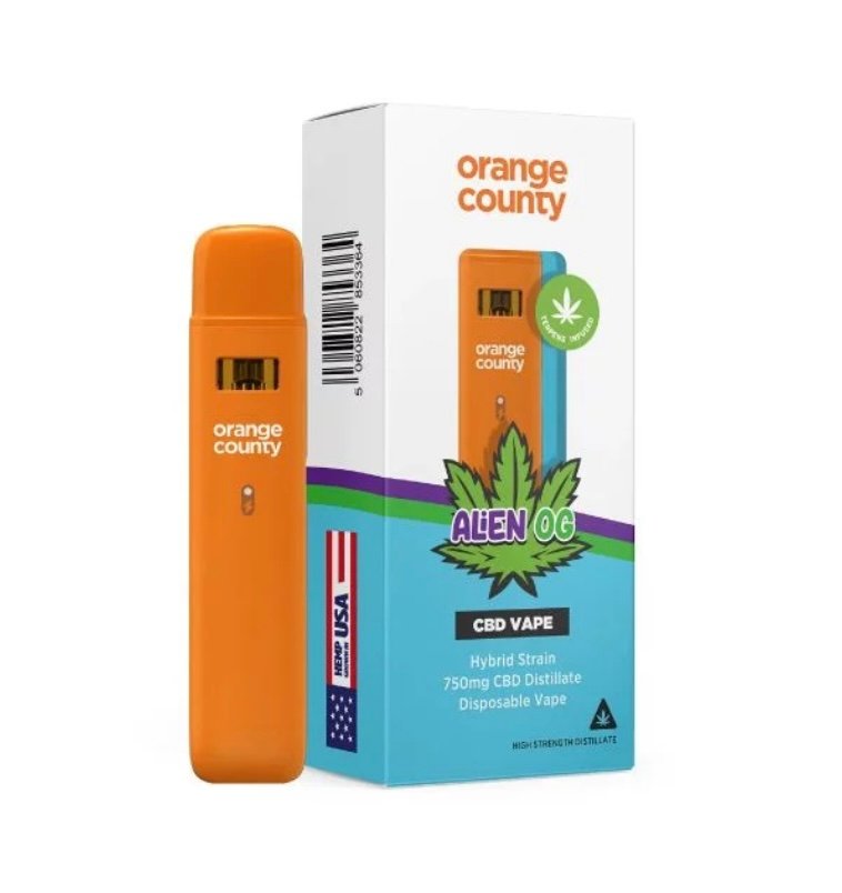 CBD Alien OG – CBD Terpenes 750mg Disposable Vape | Orange County CBD