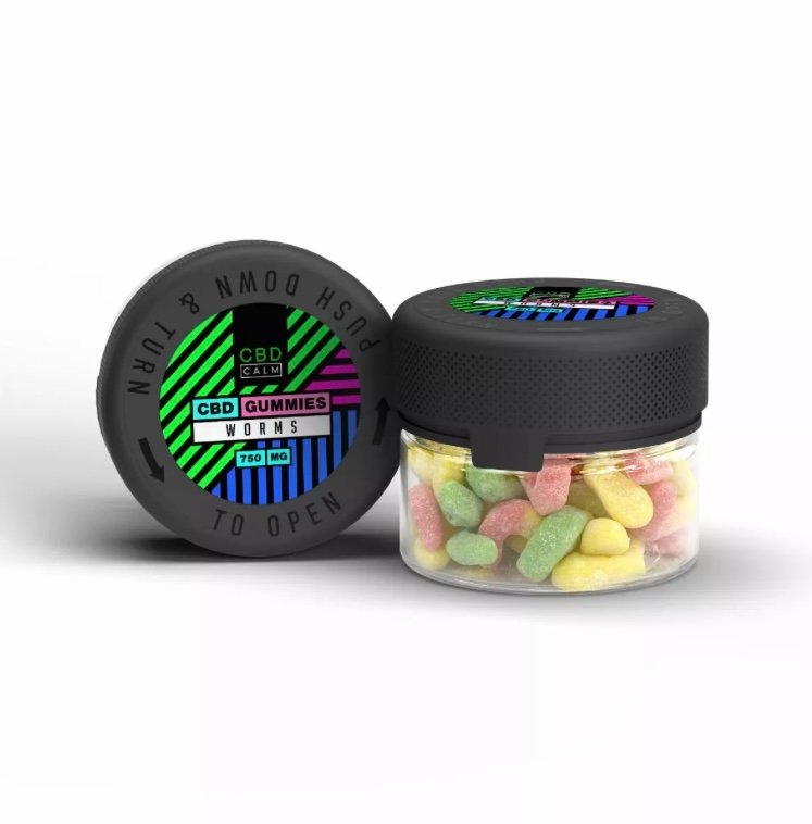 Delta 8 CBD Calm Worms Gummies 750mg