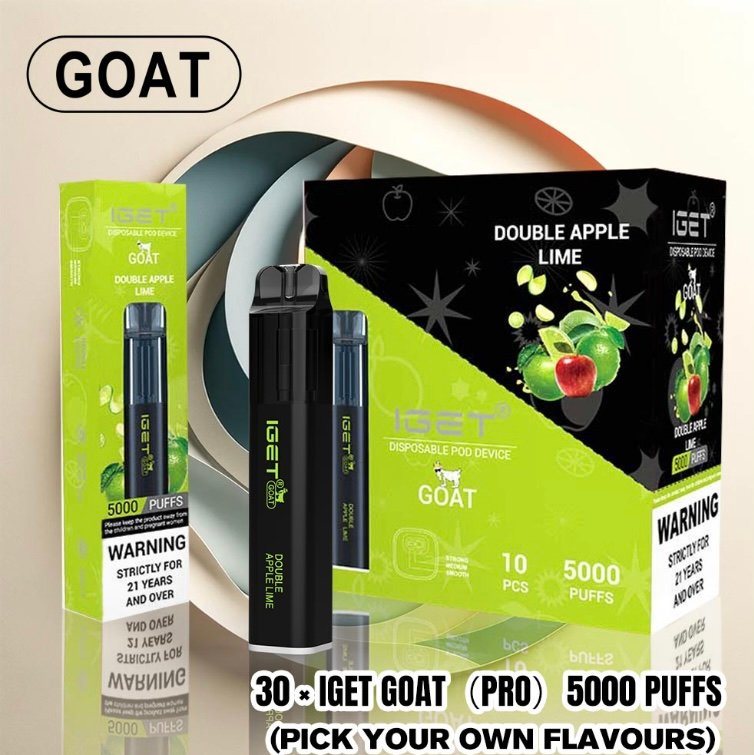 Vape Link 30 × IGET GOAT（PRO）5000 PUFFS ( PICK YOUR OWN FLAVORS )