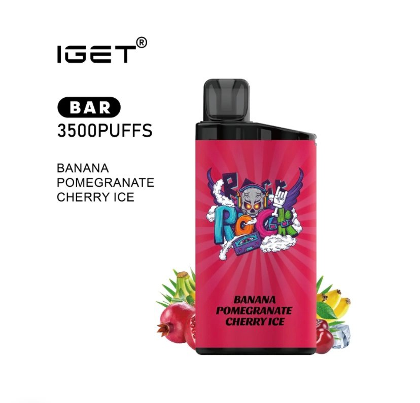 IGET IGET BAR BANANA POMEGRANATE CHERRY ICE 3500 PUFFS