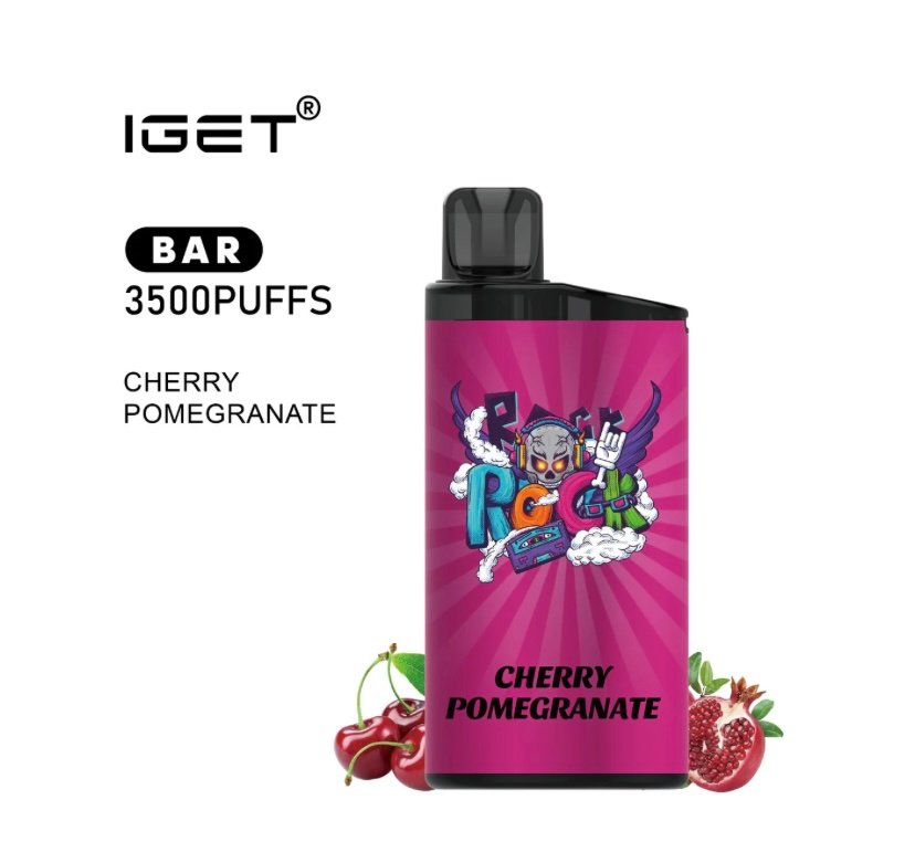 IGET IGET BAR CHERRY POMEGRANATE 3500 PUFFS