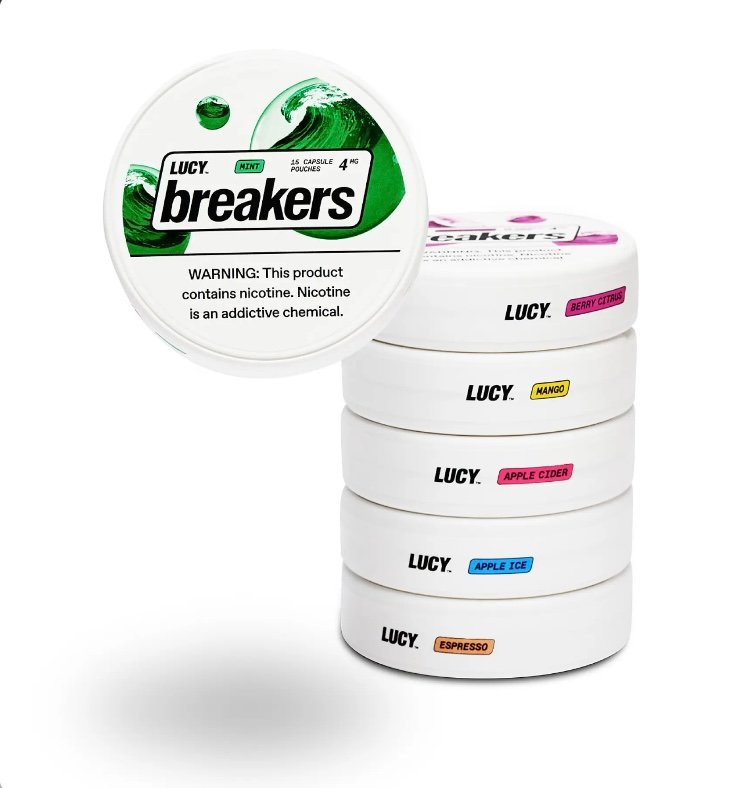 Nicotine Lucy Breakers Nicotine Pouches (6-Mix pack)