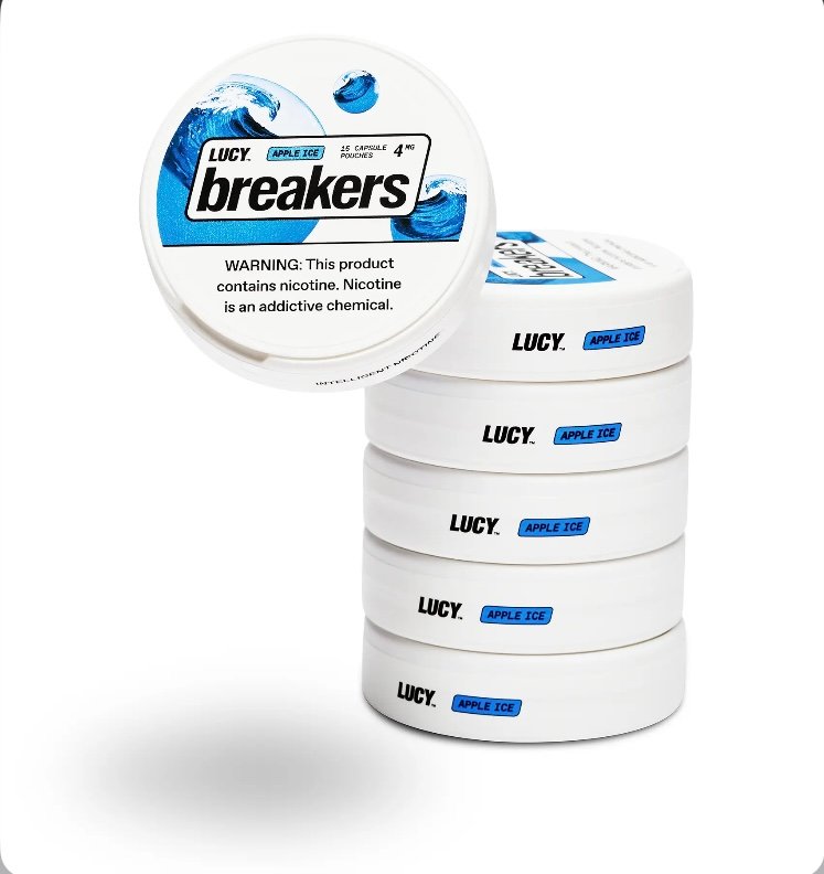 Nicotine Lucy Breakers Nicotine Pouches(Apple Ice )6-pack