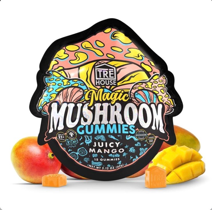 Delta 8 Juicy Mango Magic Mushroom Gummies