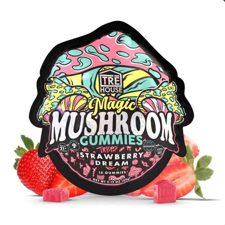 Delta 8 Strawberry Dream Magic Mushroom Gummies