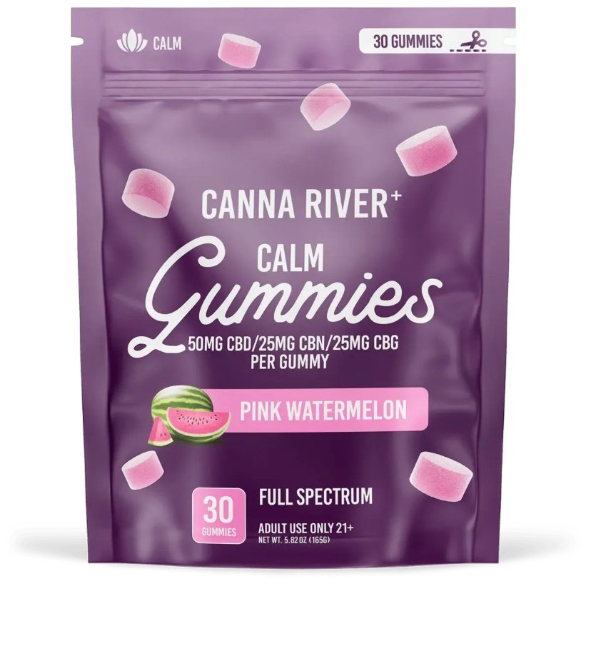 Delta 8 FULL SPECTRUM CBD GUMMIES FOR CALM – CANNA RIVER