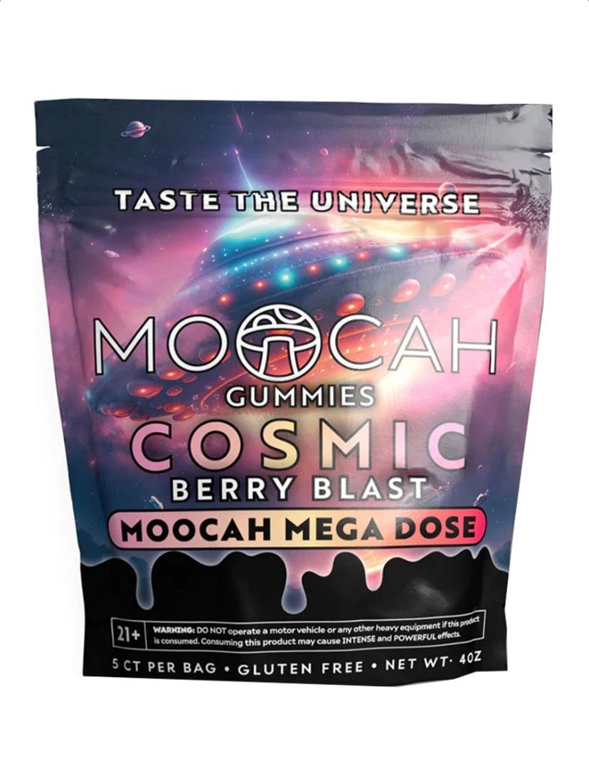 Delta 8 Berry Blast Moocah Mega Dose Mushroom Gummies 5ct