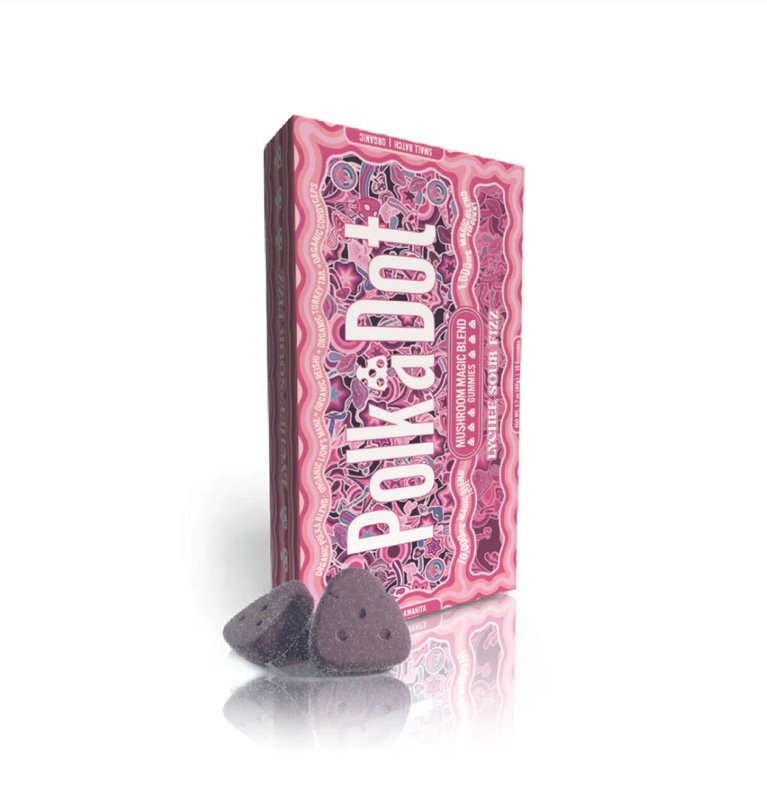 Magic Mushrooms Sour Lychee Fizz Gummies