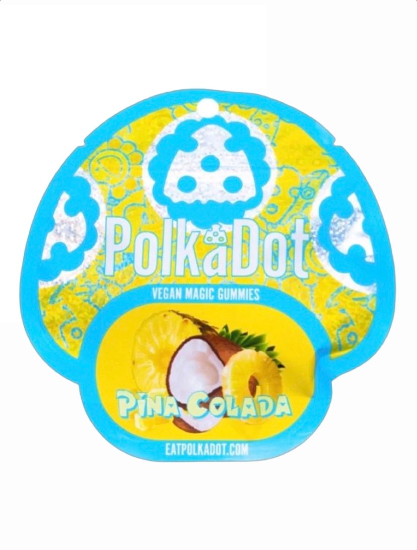 Magic Mushrooms Pina Colada Polkadot Vegan Magic Gummies 4G