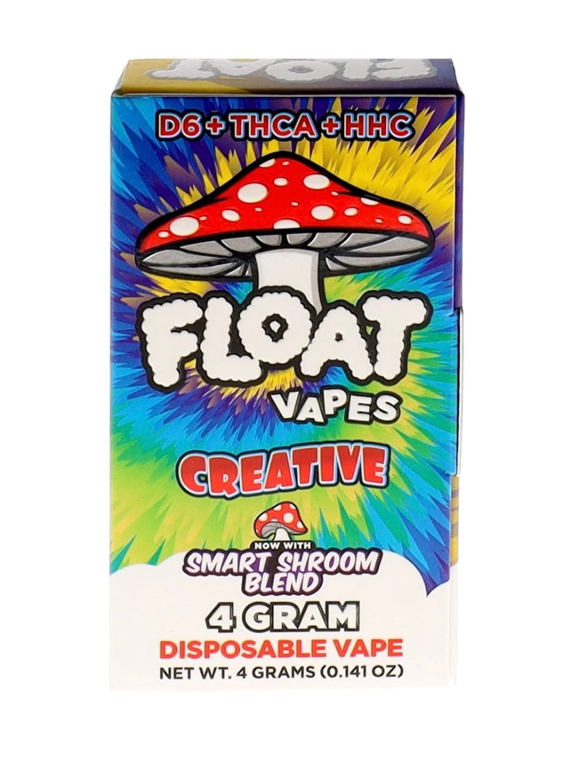 CBD D6+THCA+HHC Creative Float Smart Shroom Blend Vape 4G