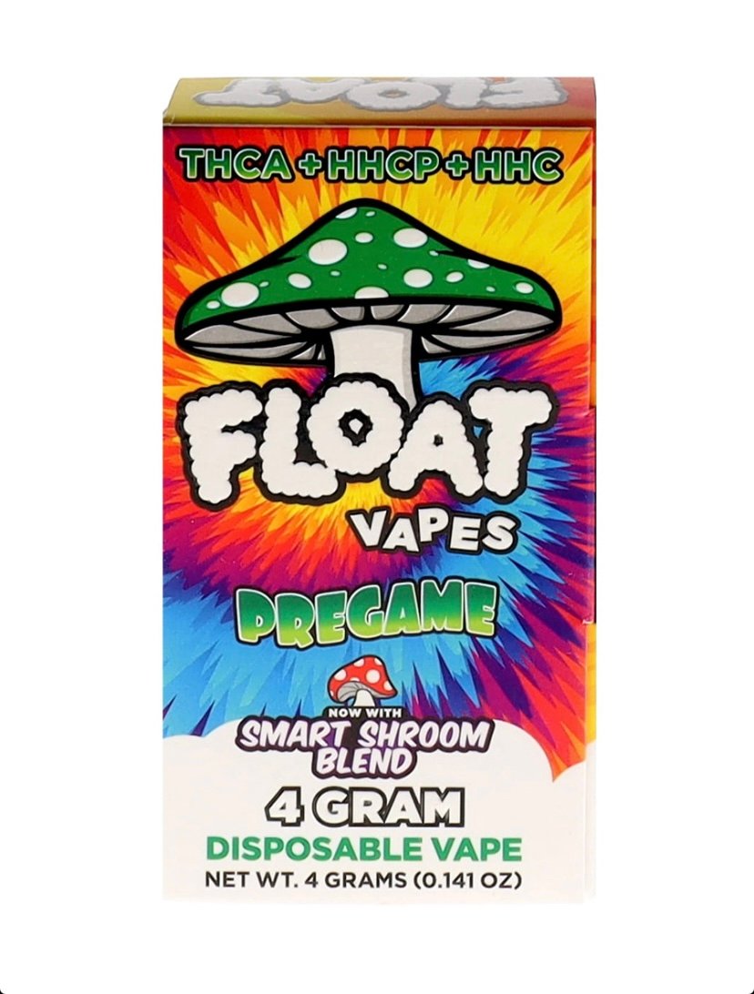 Magic Mushrooms THCA+HHCP+HHC Pregame Float Smart Shroom Blend Vape 4G