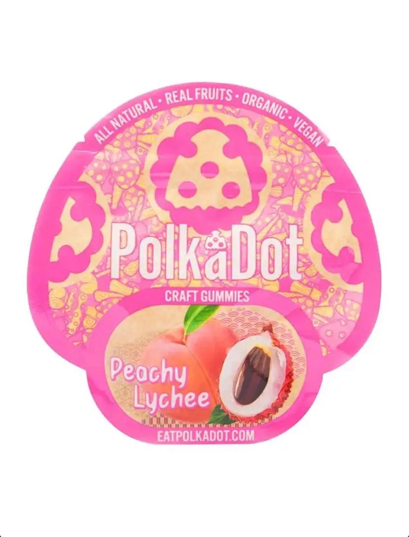 Magic Mushrooms Peachy Lychee Polkadot Craft Gummies 4G