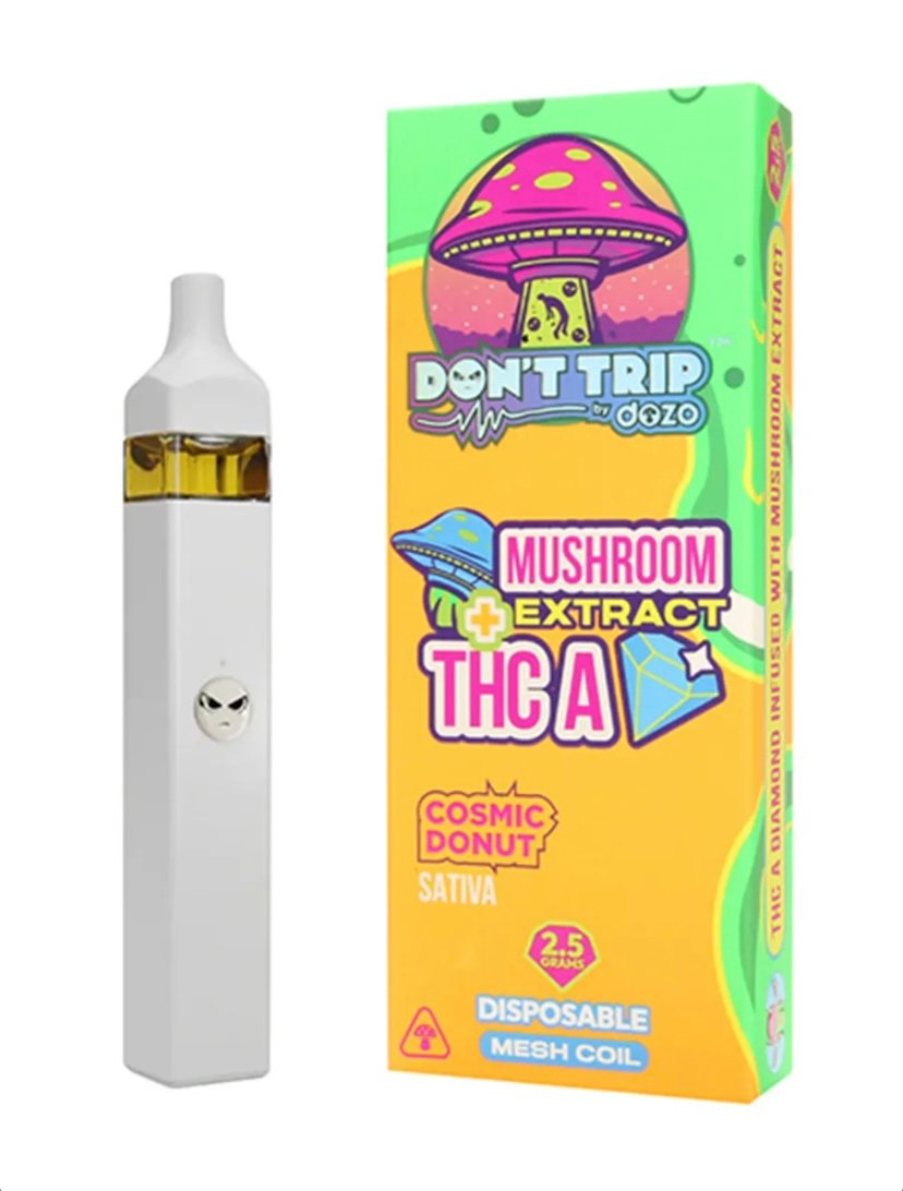 Magic Mushrooms Cosmic Donut Dozo Mushroom Extract + THC-A Disposable 2.5G