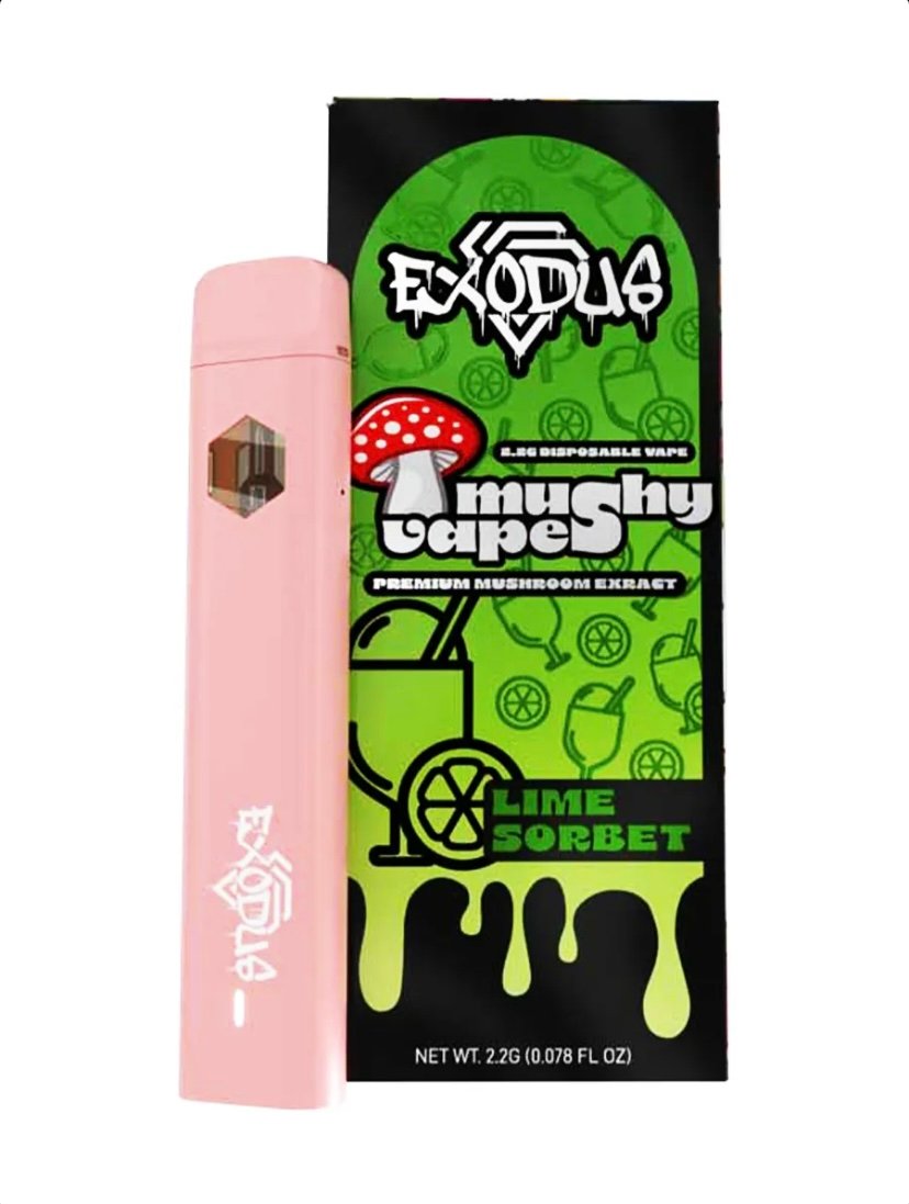 Magic Mushrooms Lime Sorbet Exodus Mushy Disposable Vape 2.2G