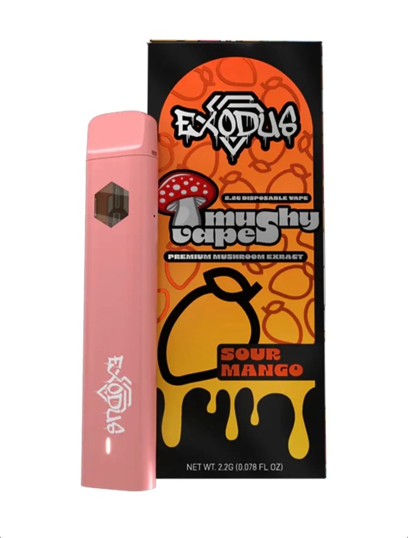 Magic Mushrooms Sour Mango Exodus Mushy Disposable Vape 2.2G