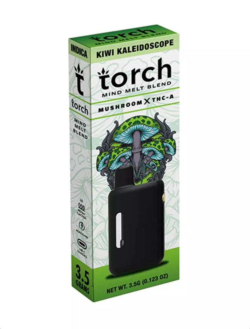 Magic Mushrooms Kiwi Kaleidoscope Torch Mind Melt Mushroom x THC-A Blend Vape 3.5G