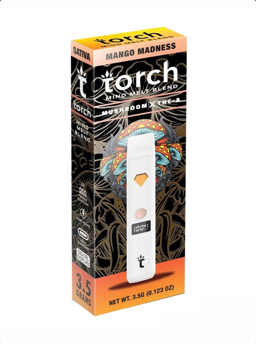 Magic Mushrooms Mango Madness Torch Mind Melt Blend Disposable 3.5G
