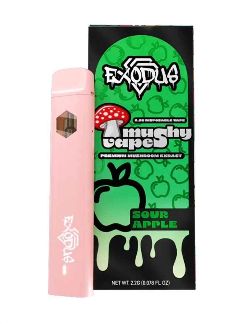 Magic Mushrooms Sour Apple Exodus Mushy Disposable Vape 2.2G