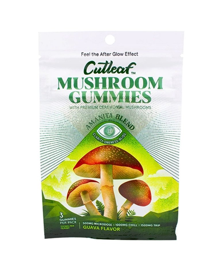 Magic Mushrooms Guava Cutleaf Mushroom Gummies Amanita Blend 500mg