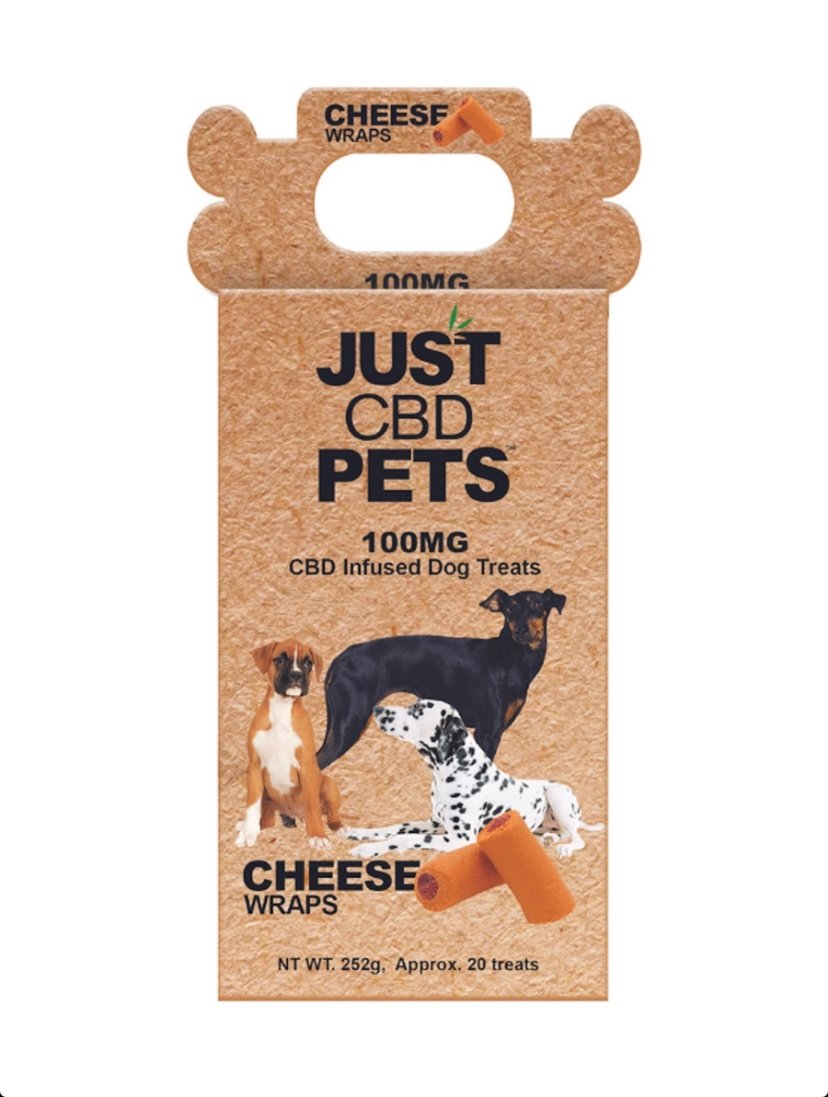 CBD Cheese Wraps Just CBD Dog Treats 100mg