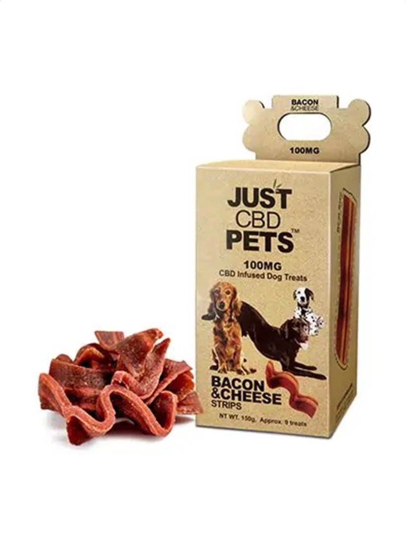 CBD Bacon Strips Just CBD Dog Treats 100mg