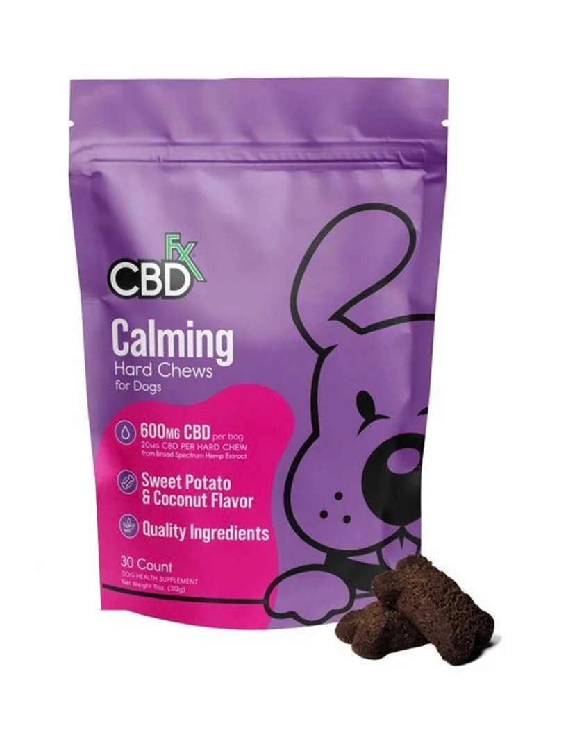 CBD CBDfx Calming Hard Chews For Dogs 600mg CBD