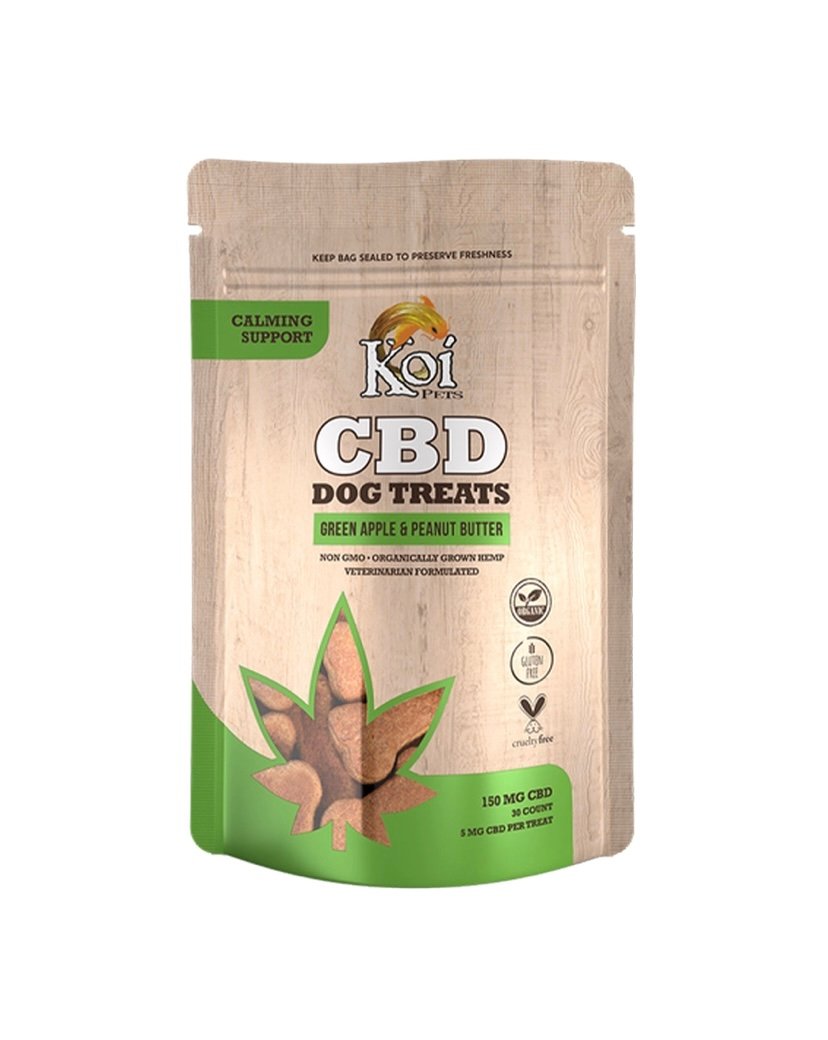CBD Koi CBD Dog Treats 150 mg (Green Apple & Peanut Butter)