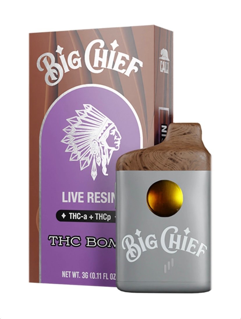 THC THC Bomb Big Chief Live Resin THC-A+THC-P Disposable Vape 3G