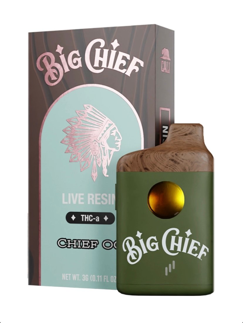 Chief Chief OG Big Chief Live Resin THC-a Disposable Vape 3G