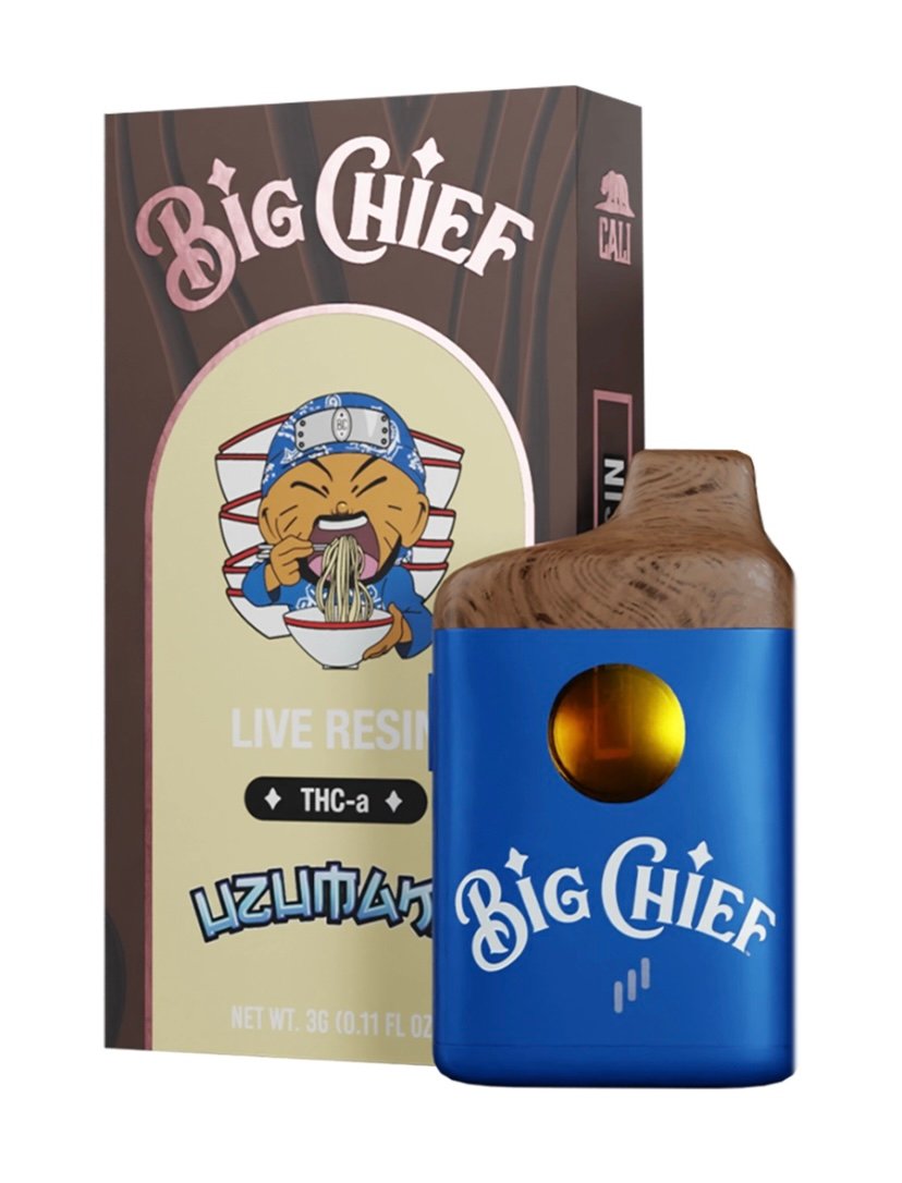 Uzumaki Uzumaki Big Chief Live Resin THC-a Disposable Vape 3G
