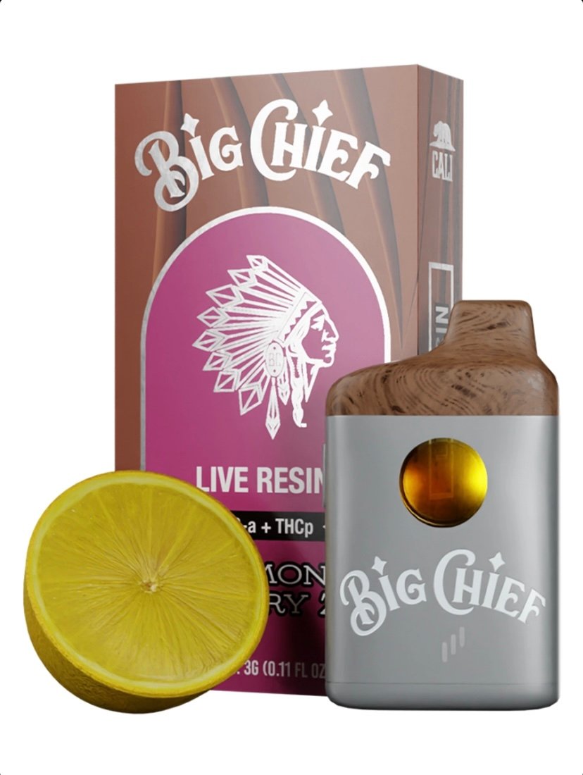 Lemon Lemon Berry Big Chief Live Resin THC-A+THC-P Disposable Vape 3G