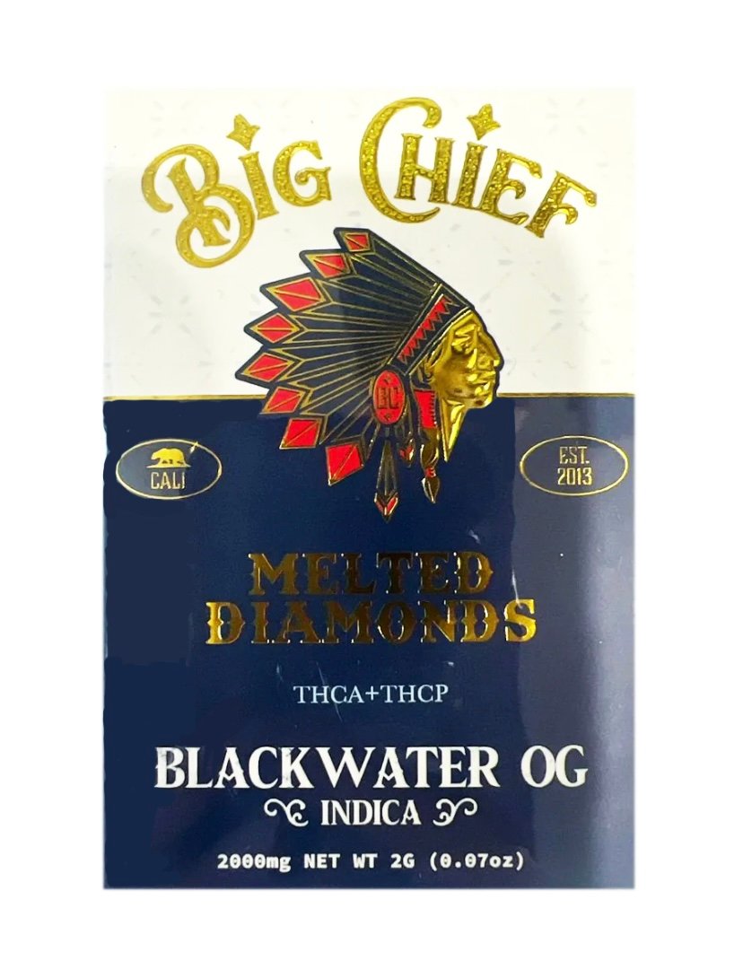 Blackwater Blackwater OG Big Chief Melted Diamonds THCA+THCP Cart 2G