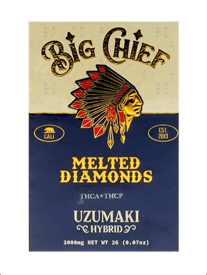 Uzumaki Uzumaki Big Chief Melted Diamonds THCA+THCP Cart 2G
