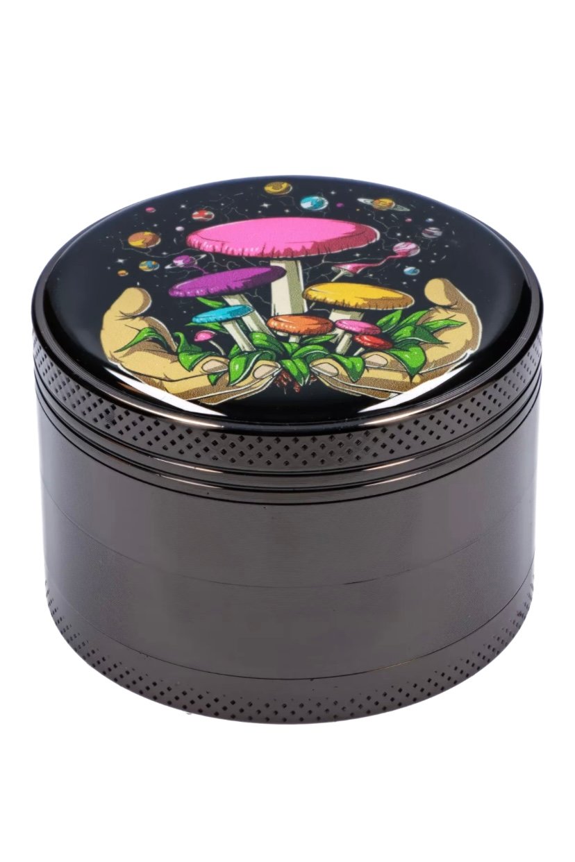 63mm 63mm Chrome w/ Space Hands Mushroom Grinder