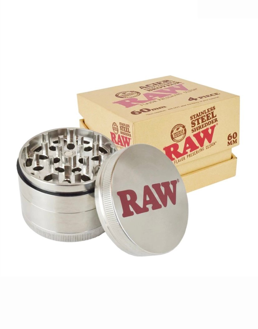 RAW RAW Stainless Steel 4-Piece 60mm Shredder