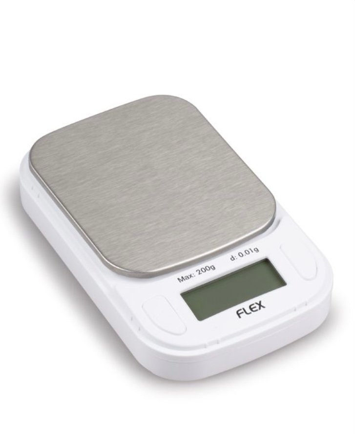 ON ON BALANCE FLEX 200G X 0.01G MINI DIGITAL SCALE WHITE