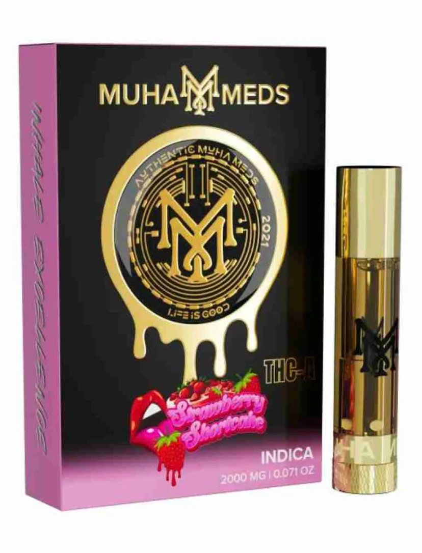 Strawberry Strawberry Shortcake Muha Meds THC-A Cartridge 2G