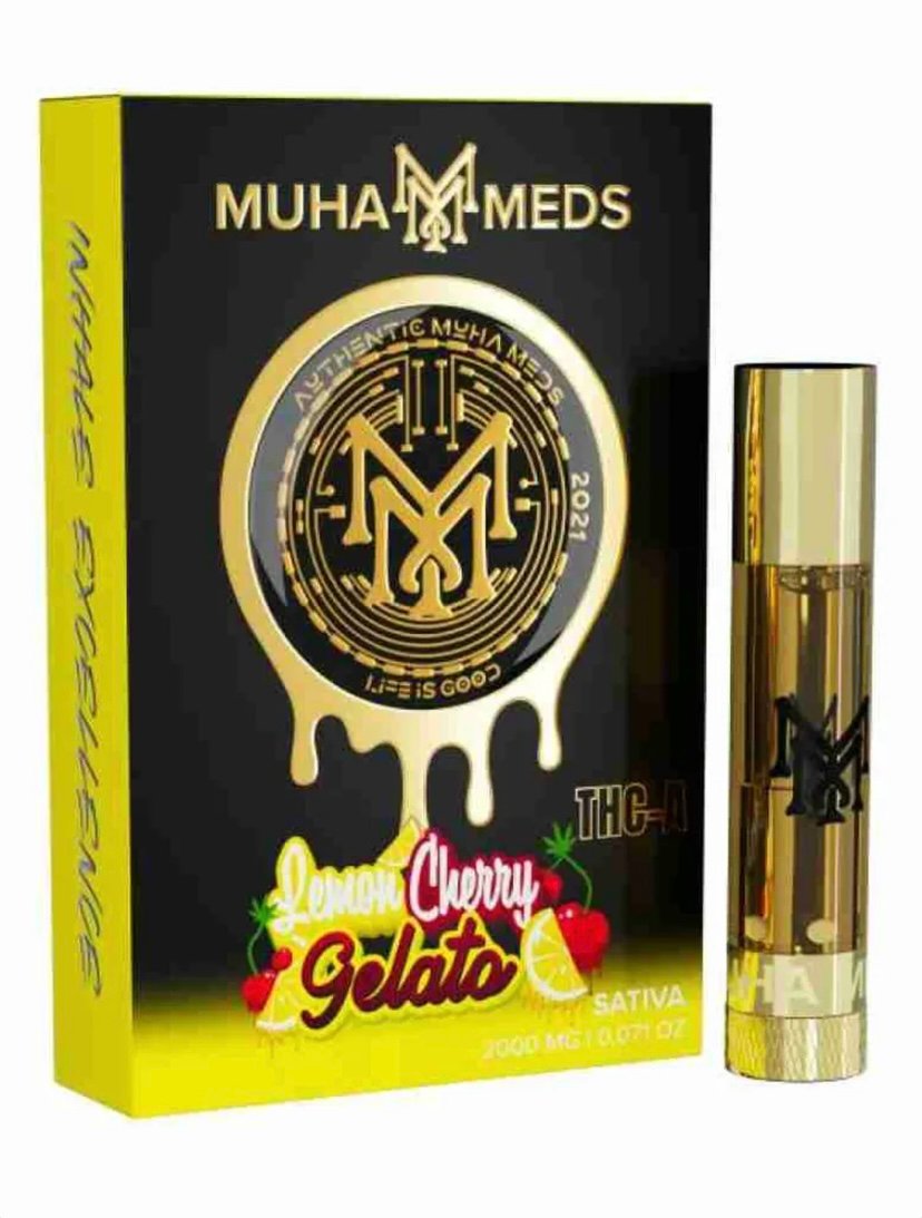 Lemon Lemon Cherry Gelato Muha Meds THC-A Cartridge 2G