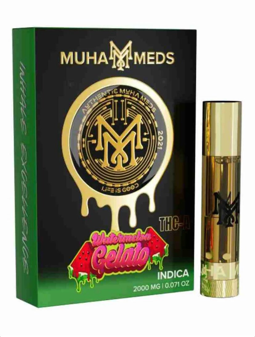 Watermelon Watermelon Gelato Muha Meds THC-A Cartridge 2G