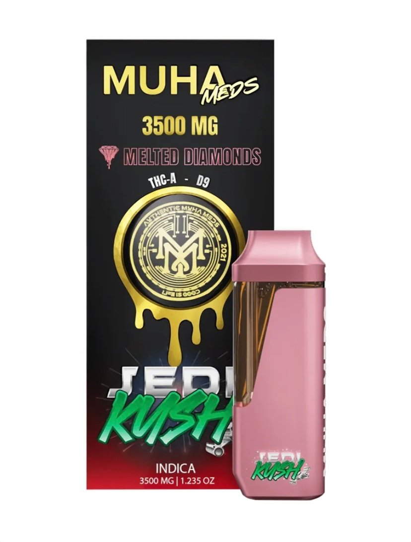 Jedi Jedi Kush Muha Meds THC-A Delta-9 Melted Diamonds Disposable 3.5G