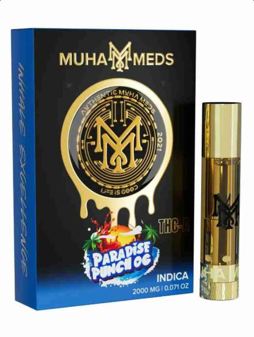 Paradise Paradise Punch OG Muha Meds THC-A Cartridge 2G