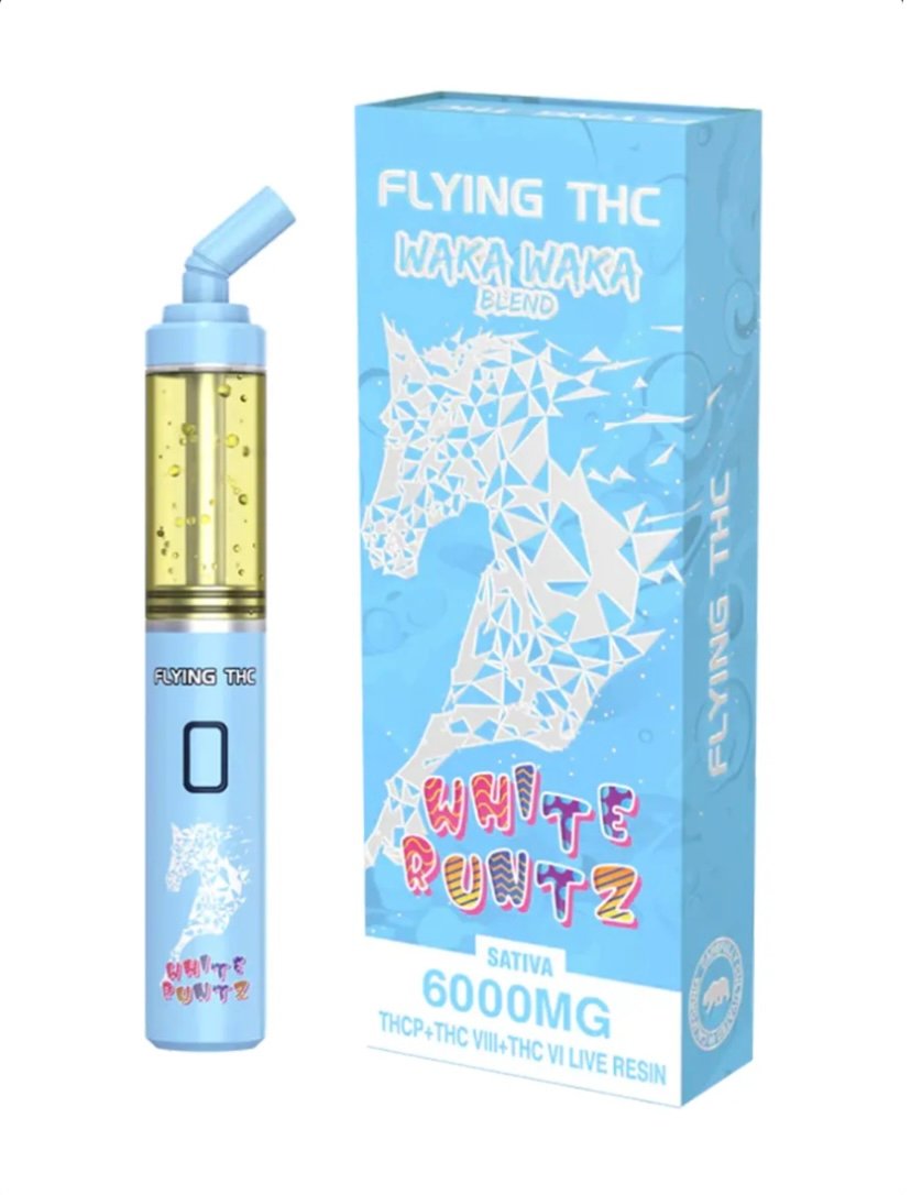 Delta 8 White Runtz Flying Horse THC Waka Waka Blend Disposable 6000MG
